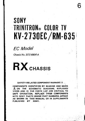Сервисная инструкция Sony KV-2730EC, RX-CHASSIS ― Manual-Shop.ru