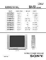 Сервисная инструкция Sony KV-27FS100, KV-27FS200, KV-29FS100, KV-29FS200, KV-32FS100, KV-32FS200, KV-34FS100 (BA-5D chassis)