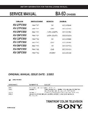 Сервисная инструкция Sony KV-27FV300 ― Manual-Shop.ru