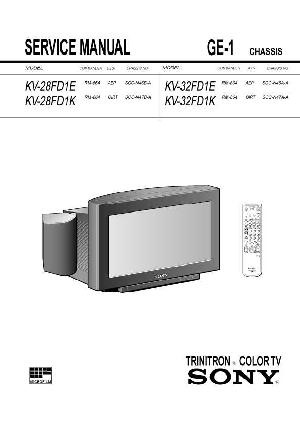 Сервисная инструкция Sony KV-28FD1K, KV-32FD1K, GE-1 ― Manual-Shop.ru