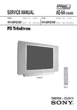 Сервисная инструкция Sony KV-29FQ76K, AE-6A  ― Manual-Shop.ru