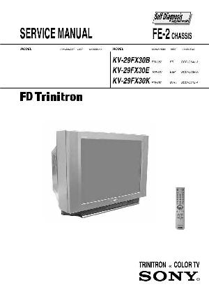 Сервисная инструкция Sony KV-29FX30B, KV-29FX30E, KV-29FX30K (FE-2 chassis) ― Manual-Shop.ru