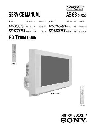Сервисная инструкция Sony KV-32CS75E, KV-32CS76E, AE-6B ― Manual-Shop.ru