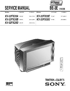 Сервисная инструкция Sony KV-32FX20E, KV-32FX20U (BE-3E chassis) ― Manual-Shop.ru