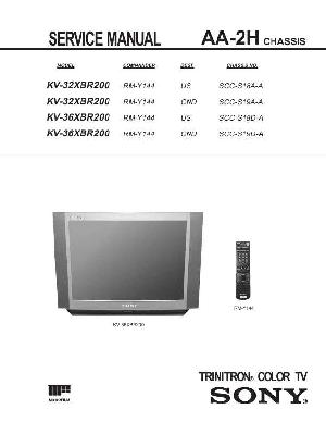 Сервисная инструкция Sony KV-32XBR200  ― Manual-Shop.ru