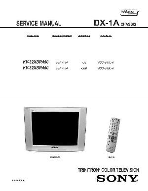 Сервисная инструкция Sony KV-32XBR450, DX-1A шасси ― Manual-Shop.ru