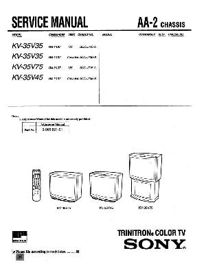 Сервисная инструкция Sony KV-35V35 ― Manual-Shop.ru