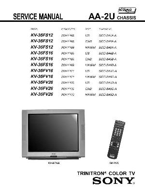 Сервисная инструкция Sony KV-36FS12, KV-36FS16, KV-36FV16, KV-36FV26, AA-2U ― Manual-Shop.ru