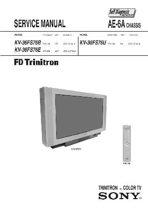 Сервисная инструкция Sony KV-36FS76E, AE-6A  ― Manual-Shop.ru