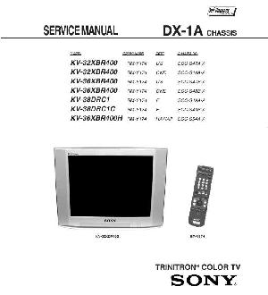 Сервисная инструкция Sony KV-38DRC1, DX-1A ― Manual-Shop.ru
