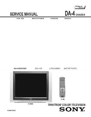 Сервисная инструкция Sony KV-42DRC800 (DA-4 chassis) ― Manual-Shop.ru