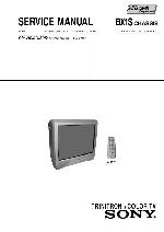 Сервисная инструкция Sony KV-BM212M40