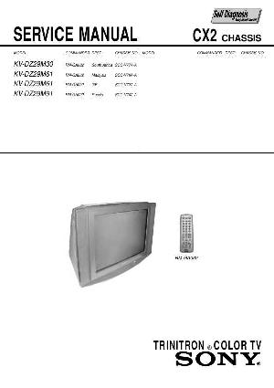 Сервисная инструкция Sony KV-DZ29M30, KV-DZ29M61, KV-DZ29M91, CX2 ― Manual-Shop.ru