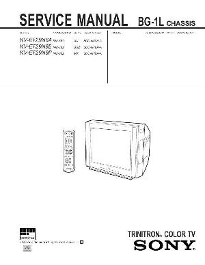 Сервисная инструкция Sony KV-EF29N6A, KV-EF29N6B, KV-EF29N9P, шасси BG-1L ― Manual-Shop.ru