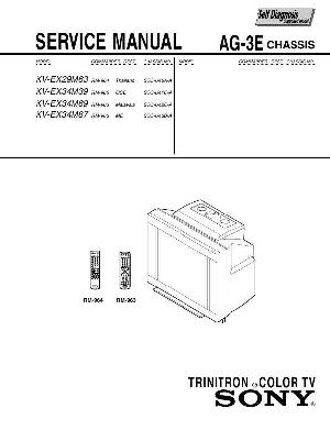 Сервисная инструкция Sony KV-EX29M63, AG-3E ― Manual-Shop.ru