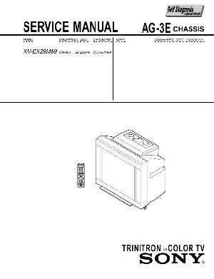 Сервисная инструкция Sony KV-EX29M69 (AG-3E chassis) ― Manual-Shop.ru