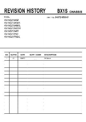 Сервисная инструкция Sony KV-HG21M50, KV-HG21P50 BX1S ― Manual-Shop.ru