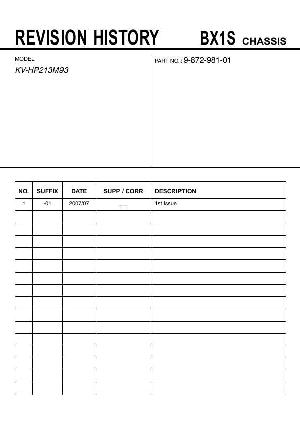 Сервисная инструкция Sony KV-HP213M93 ― Manual-Shop.ru