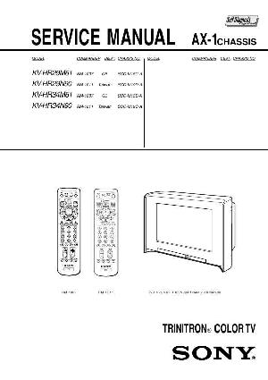 Сервисная инструкция Sony KV-HR29M61, KV-HR29N90, KV-HR34M61, KV-HR34N90, AX-1 ― Manual-Shop.ru
