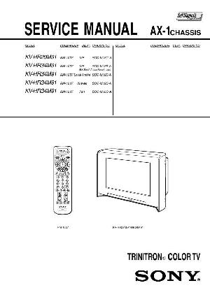 Сервисная инструкция Sony KV-HR29M91, KV-HR34M91, AX-1 ― Manual-Shop.ru