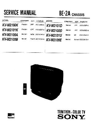 Сервисная инструкция Sony KV-M2100K, KV-M2101K ― Manual-Shop.ru