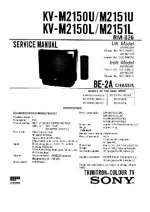 Сервисная инструкция Sony KV-M2150L, KV-M2150U, KV-M2151L, KV-M2151U (BE-2A chassis) ― Manual-Shop.ru