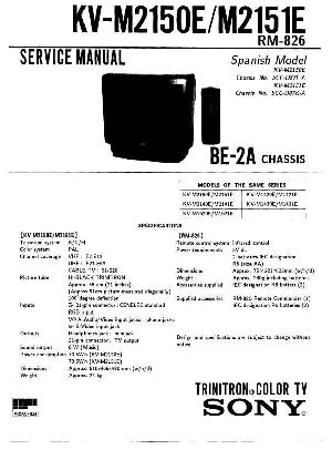 Сервисная инструкция Sony KV-M2150E, KV-M2151E ― Manual-Shop.ru