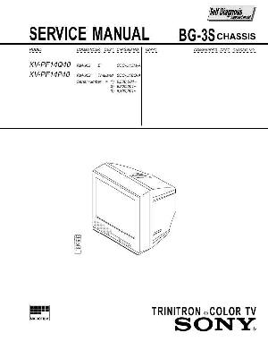 Сервисная инструкция Sony KV-PF14Q40, BG-3S ― Manual-Shop.ru