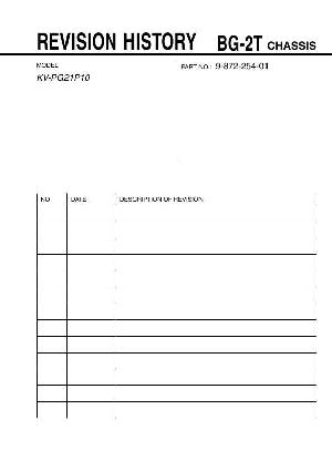 Сервисная инструкция Sony KV-PG21P10, BG-2T ― Manual-Shop.ru