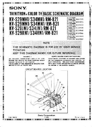 Сервисная инструкция Sony KV-S29MH1, KV-S34MH1, KV-S29MN1, KV-S34MN1 G1 SCH ― Manual-Shop.ru