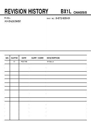 Сервисная инструкция Sony KV-SA293M50 BX1L ― Manual-Shop.ru