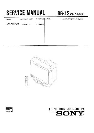 Сервисная инструкция Sony KV-T29CF1, BG-1S ― Manual-Shop.ru