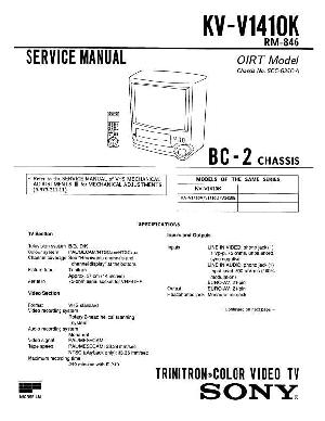 Сервисная инструкция Sony KV-V1410K (BC-2 chassis) ― Manual-Shop.ru