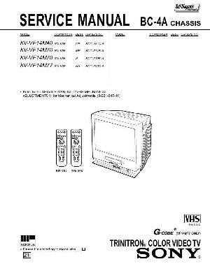 Сервисная инструкция Sony KV-VF14M70, BC-4A ― Manual-Shop.ru