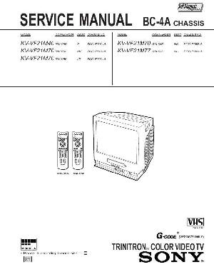 Сервисная инструкция Sony KV-VF21M, BC-4A ― Manual-Shop.ru