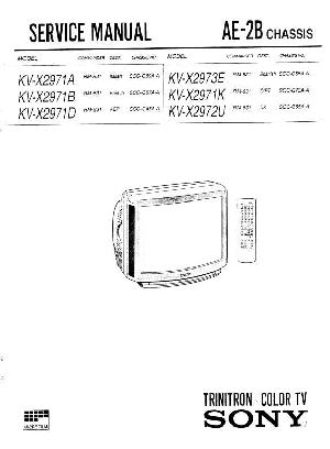 Сервисная инструкция Sony KV-X2971K ― Manual-Shop.ru