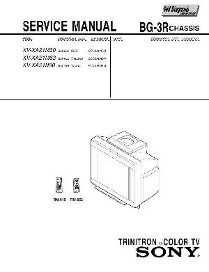 Сервисная инструкция Sony KV-XA21M30, KV-XA21N90, BG-3R ― Manual-Shop.ru