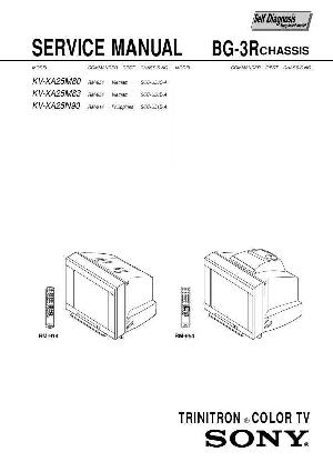 Сервисная инструкция Sony KV-XA25M80, BG-3R ― Manual-Shop.ru