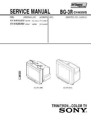 Сервисная инструкция Sony KV-XA25M93, KV-XA29M80, BG-3R ― Manual-Shop.ru