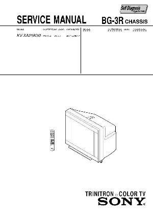 Сервисная инструкция Sony KV-XA29K90, BG-3R ― Manual-Shop.ru