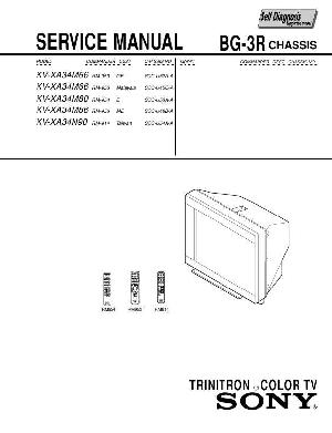 Сервисная инструкция Sony KV-XA34M80, BG-3R ― Manual-Shop.ru