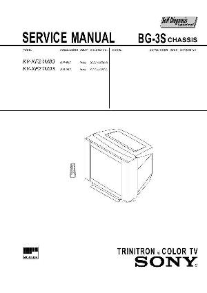 Сервисная инструкция Sony KV-XF21M83, KV-XF21M93 (BG-3S chassis) ― Manual-Shop.ru