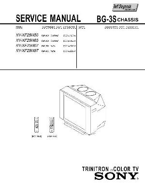 Сервисная инструкция Sony KV-XF25M50, BG-3S chassis ― Manual-Shop.ru