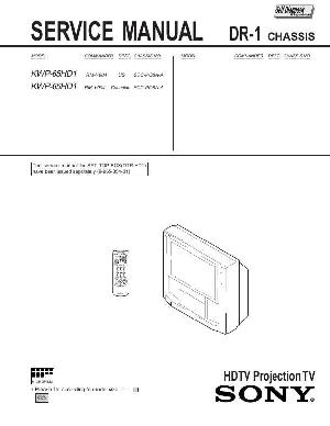 Сервисная инструкция Sony KWP-65HD1 (DR-1 chassis) ― Manual-Shop.ru