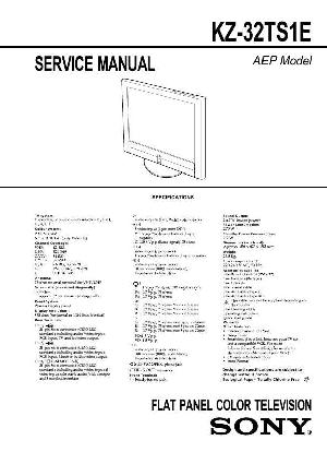 Сервисная инструкция Sony KZ-32TS1E ― Manual-Shop.ru
