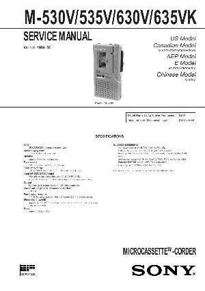 Сервисная инструкция Sony M-530V, M-535V, M-630V, M-635VK ― Manual-Shop.ru