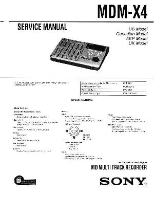 Сервисная инструкция Sony MDM-X4  ― Manual-Shop.ru