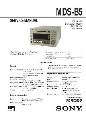Сервисная инструкция Sony MDS-B5  ― Manual-Shop.ru
