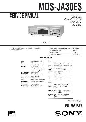 Сервисная инструкция Sony MDS-JA30ES ― Manual-Shop.ru