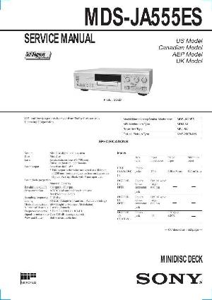 Сервисная инструкция Sony MDS-JA555ES ― Manual-Shop.ru